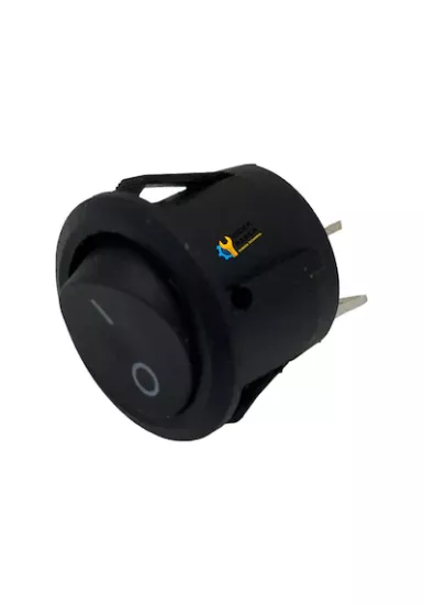 Arçelik Uyumlu Tost Makinesi Açma Kapama Anahtarı - Yuvarlak Işıksız 10a 125v / 6a 250v Ac Şalter